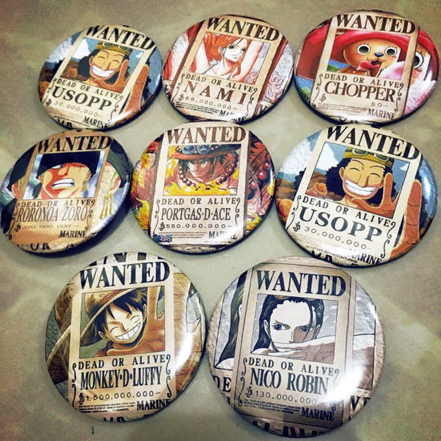 Anime One Piece Button Pin | Shopee Philippines
