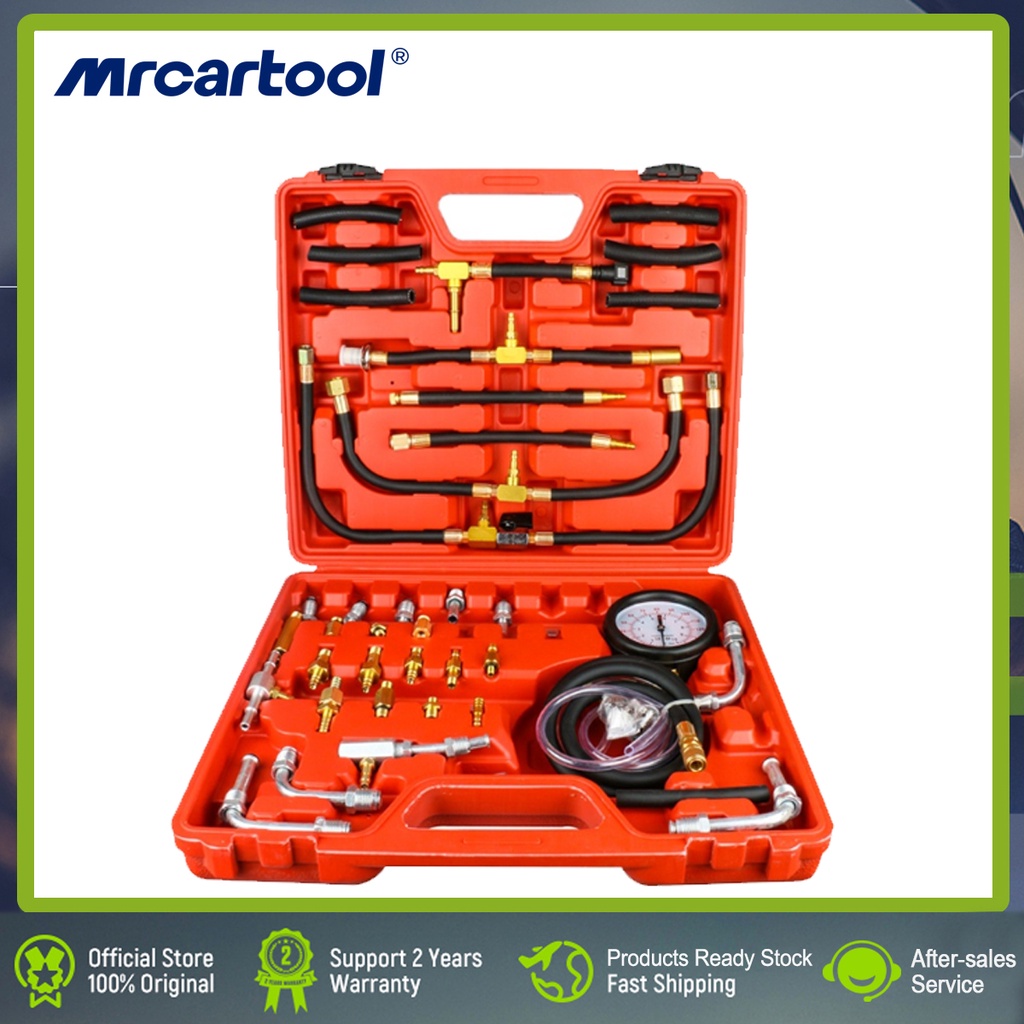 Mrcartool Tu 443 Deluxe Manometer Fuel Injection Pressure Tester Gauge Kit System 0 140 Psi All 2405