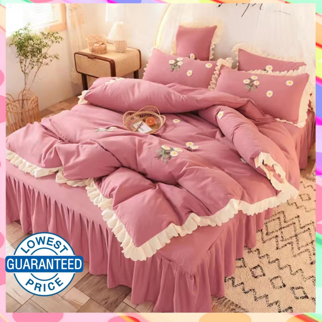 COD High Quality Sheet Set 4 in 1 Pillow Cover, Sheet, Duvet Cover