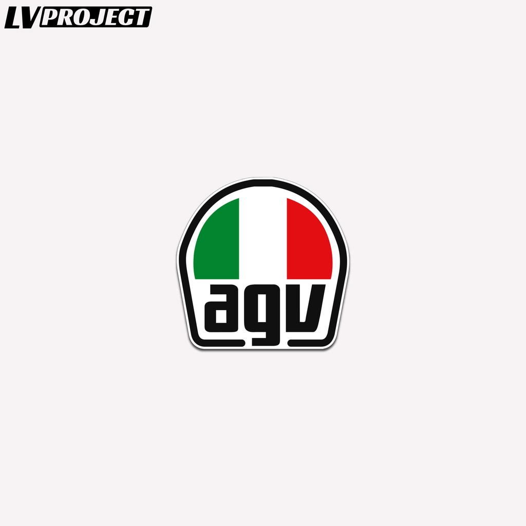 Helmet Sticker AGV Cutting 7cm Glossy Lamination Helmet Visor Sticker