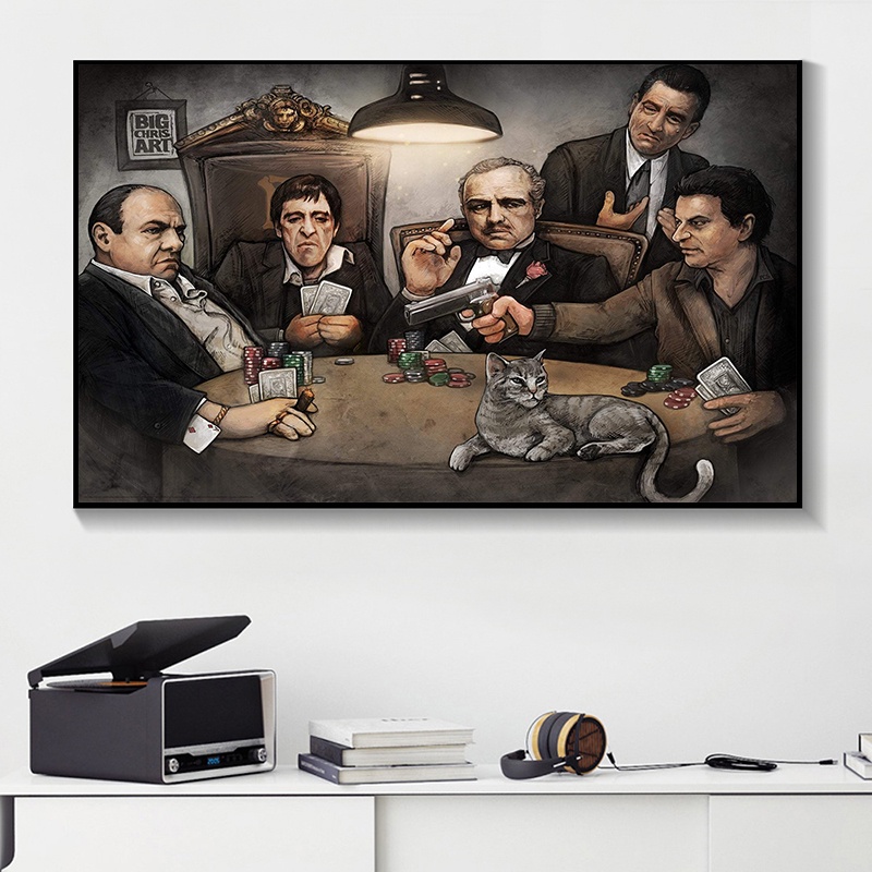 Wallpaper Modern Canvas Painting Gangers Art Print By Big Chris Art