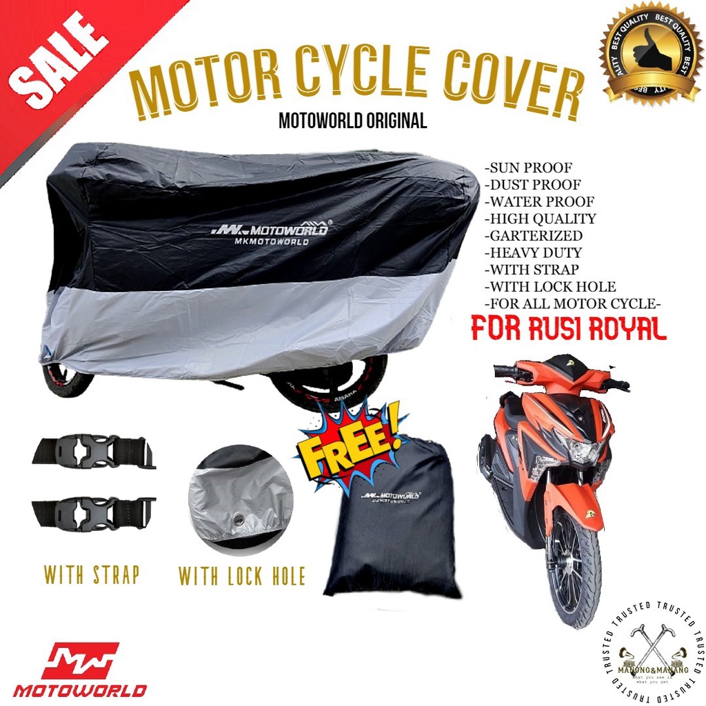 RUSI ROYAL Motorcycle cover l Motor cover original MOTOWORLD WITH TOP ...