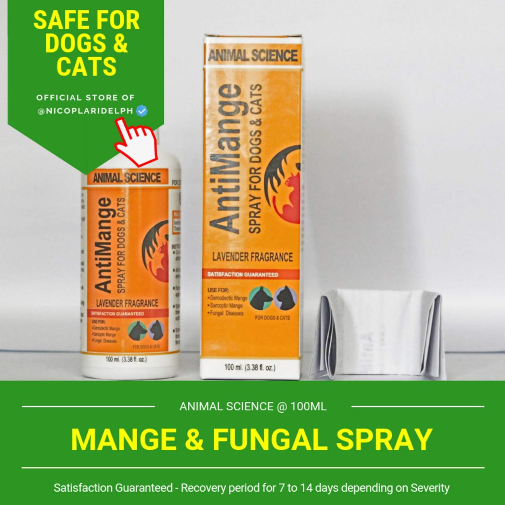Animal Science Anti Mange and Anti Fungal Antiseptic Spray for Dogs and