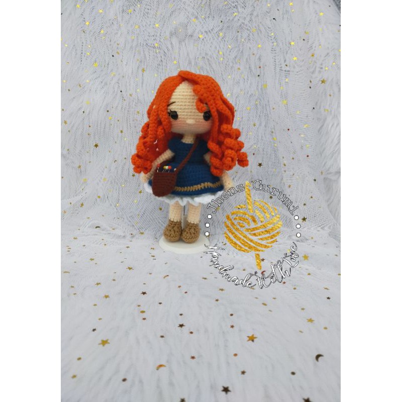 Merida amigurumi doll