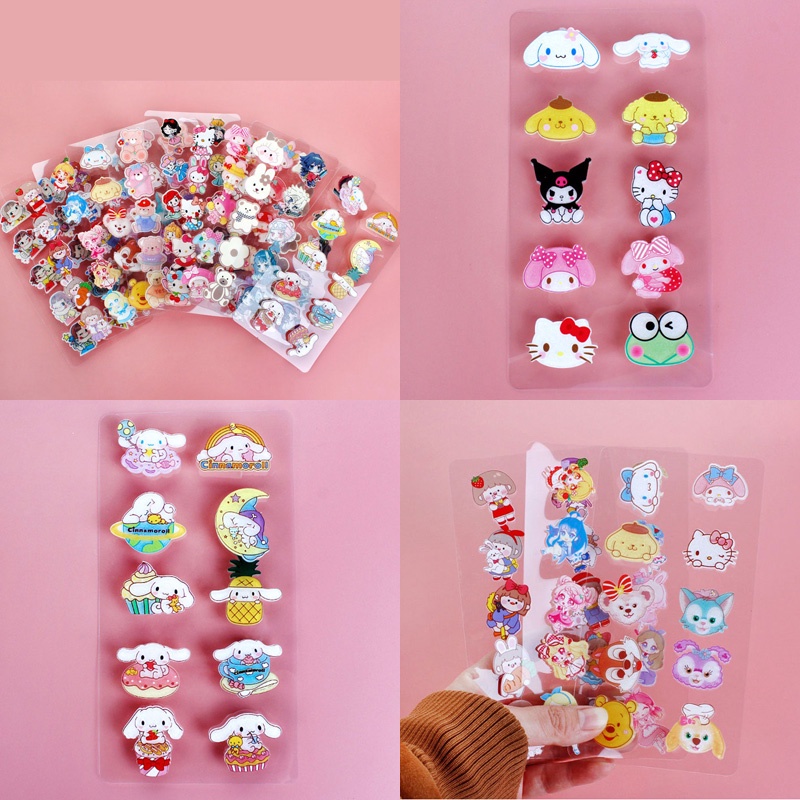 Cute Bear Sanrio Jibbitz for croc Set 10pcs Pack Hello Kitty Jibits ...