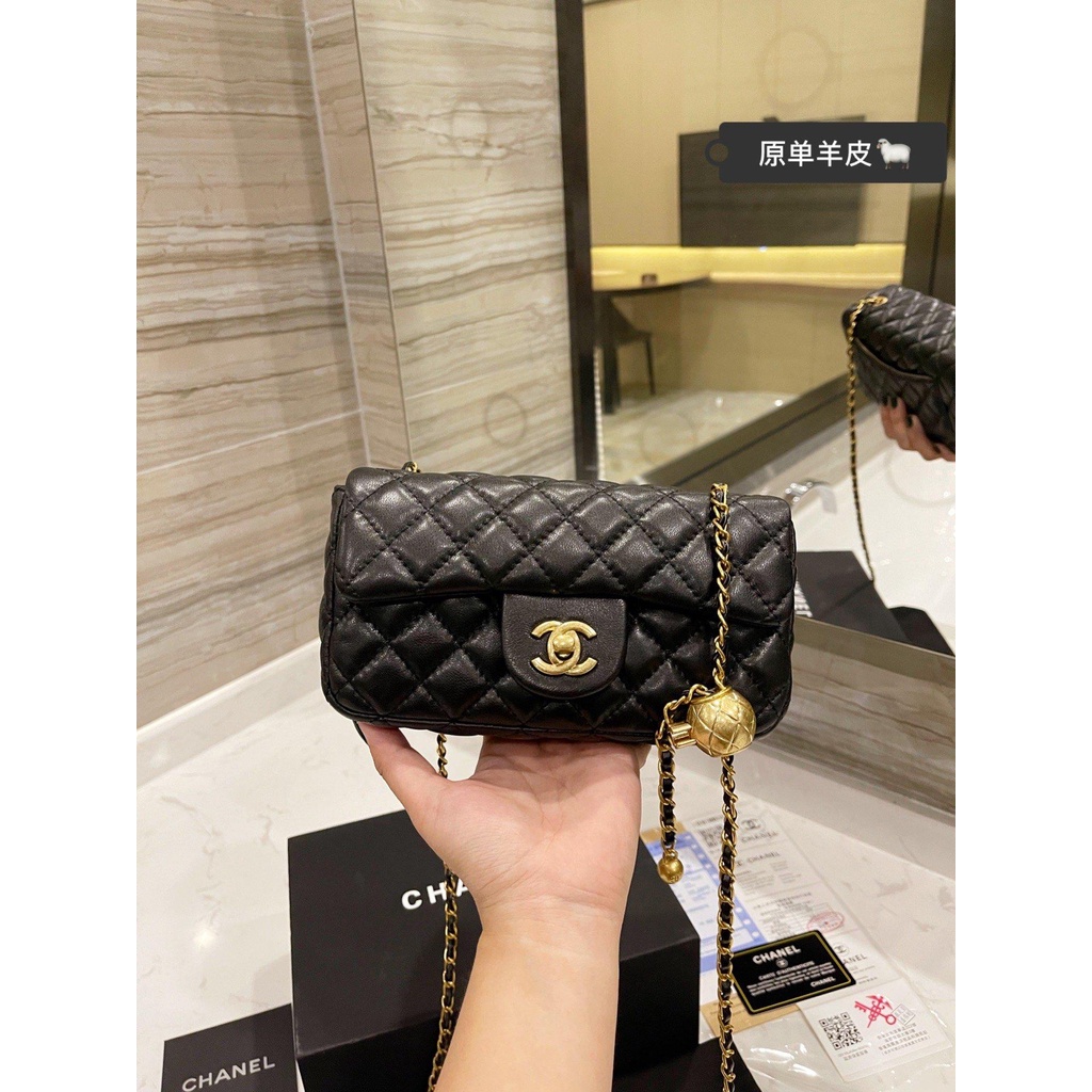 Chanel flap bag gold ball hot sale