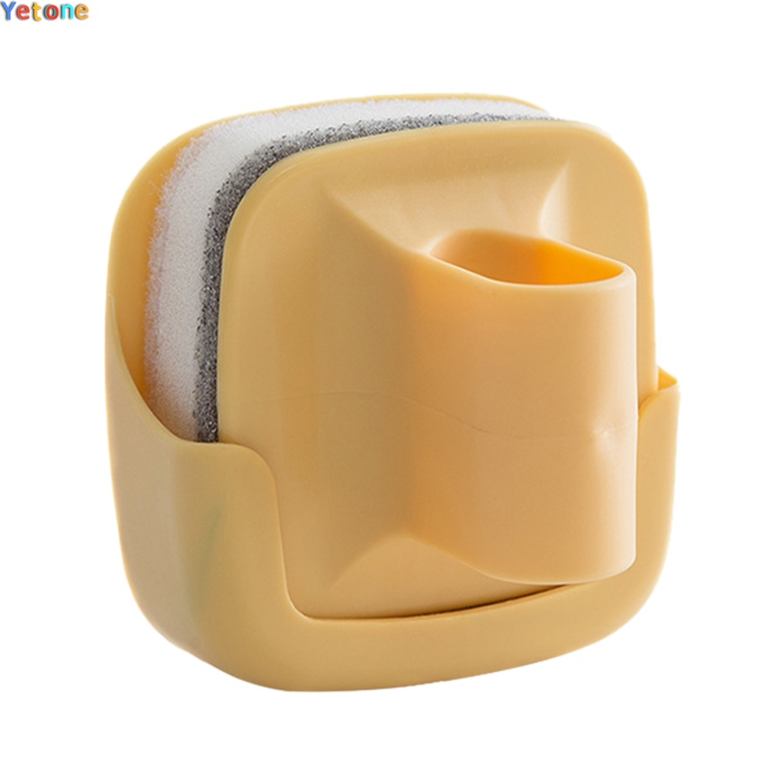 Kitchen wallmounted with handle pot brush sponge dishwashing brush pot