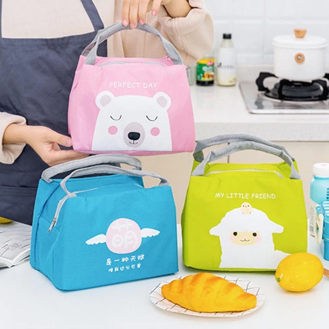 WJHOME Portable Lunch Bag Thermal Insulated Lunch Box Shopee Philippines