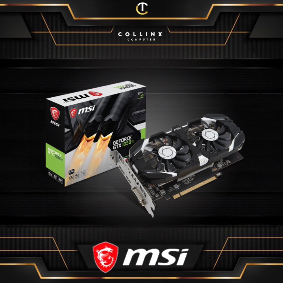 4gb Ddr5 Nvidia Geforce Gtx 1050ti MSI Ocv1 Gaming Graphics Card 128bit Collinx Computer Shopee Philippines