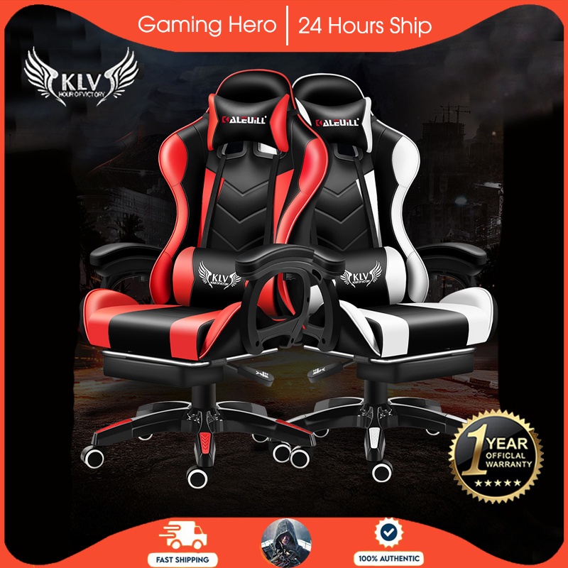 KLV Gaming Chair Massage Ergonomic Computer Chair for Game Live Office