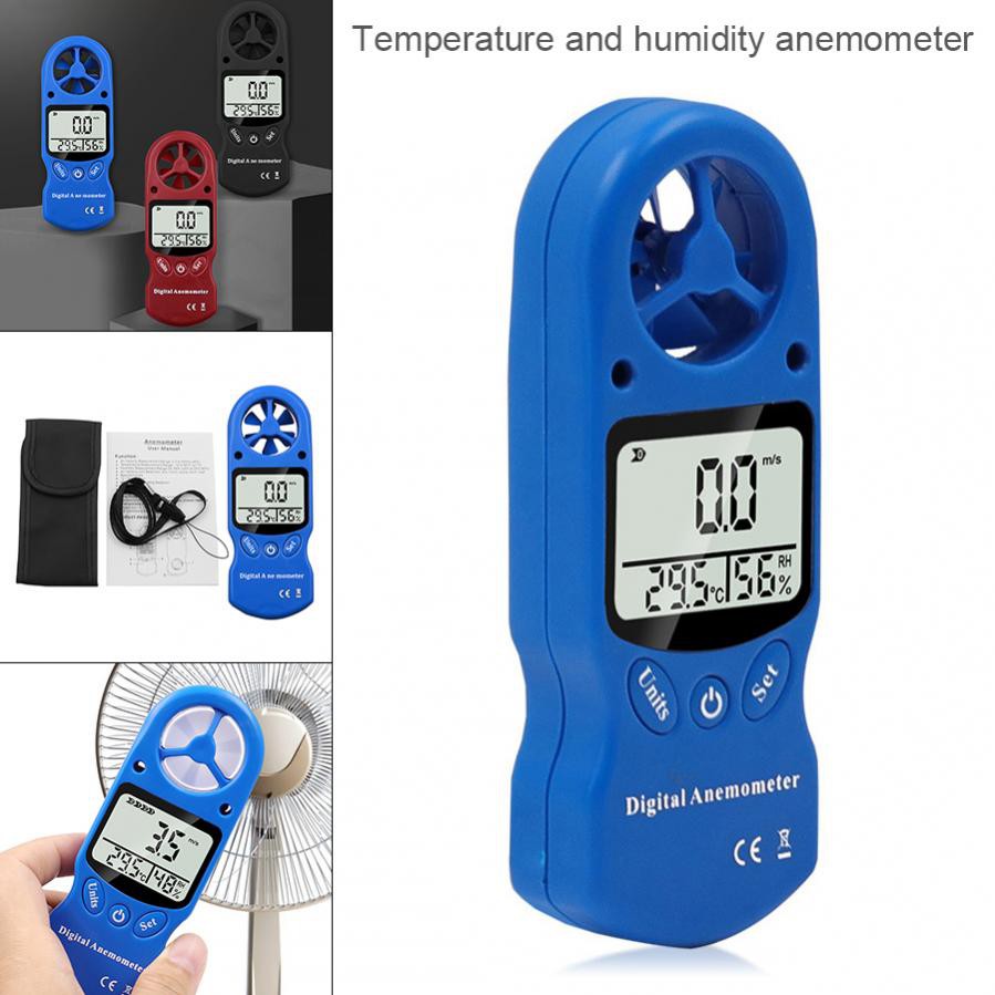 Handheld Air Speed, Temperature, Humidity & Light Meter