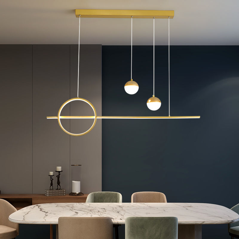 Nordic Dining Table Pendant Light Led Minimalist Modern Bar Counter ...