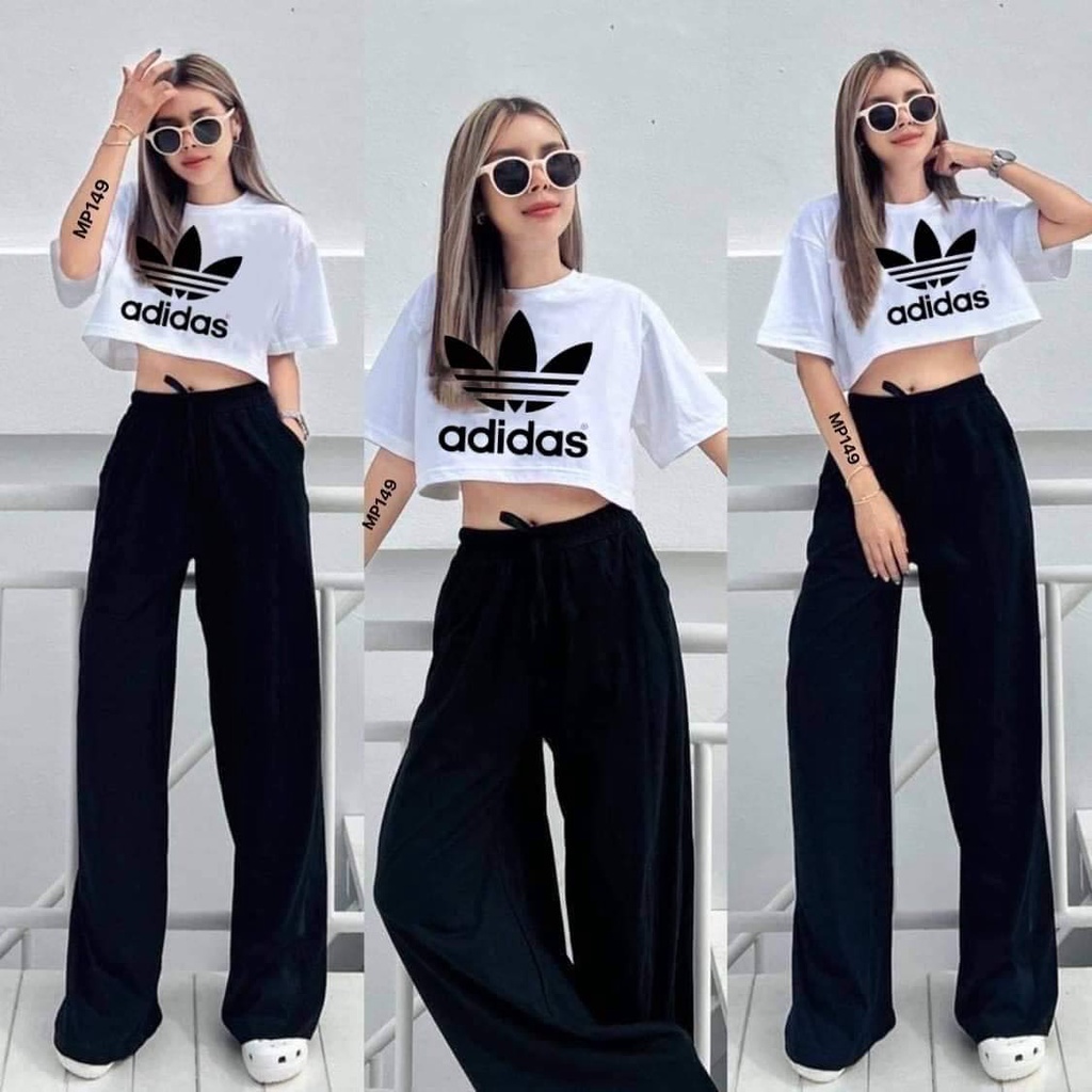 Chantal Terno Coordinates loose pants with loose crop top Shopee Philippines