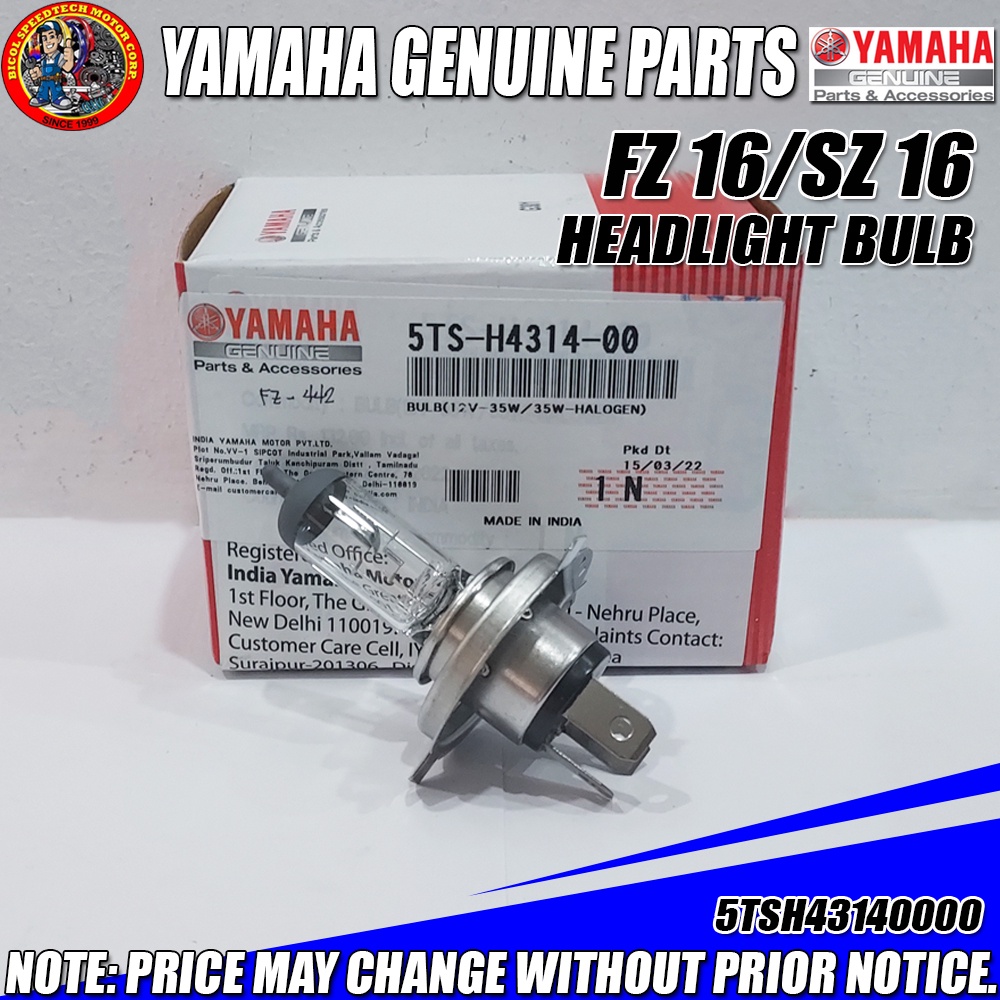 Yamaha fz headlight bulb hot sale price