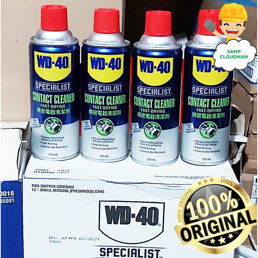 WD40 Fast Drying Contact Cleaner Specialist USA 360ml Electrical