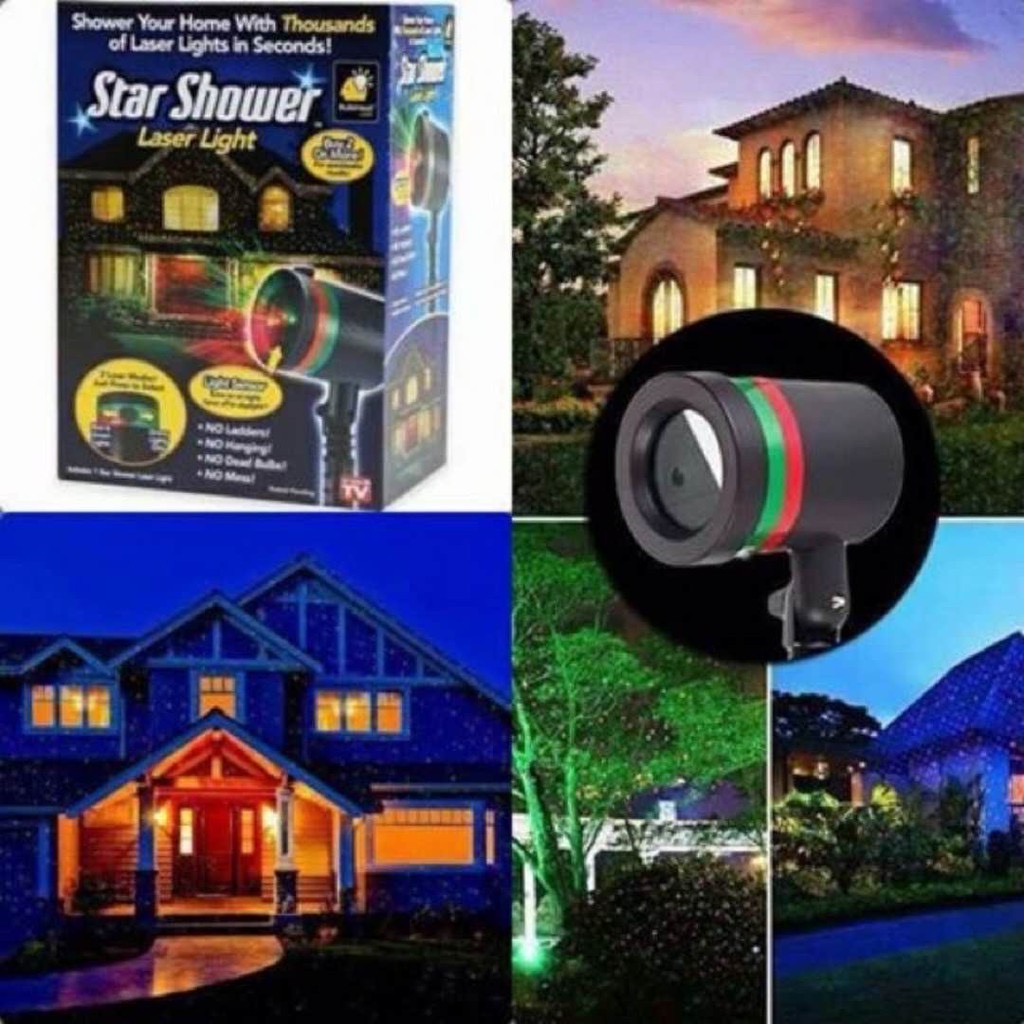 luckyyMultiColor Star Shower Projector Star Laser Motion Light Star