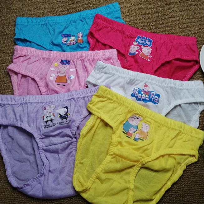COD 1-Pieces Character PLAIN Kids Girls Underwear 4-6yrs Old Good Quality