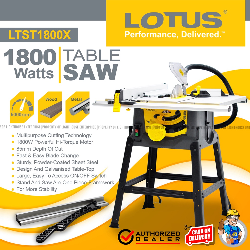 Lotus shop table saw