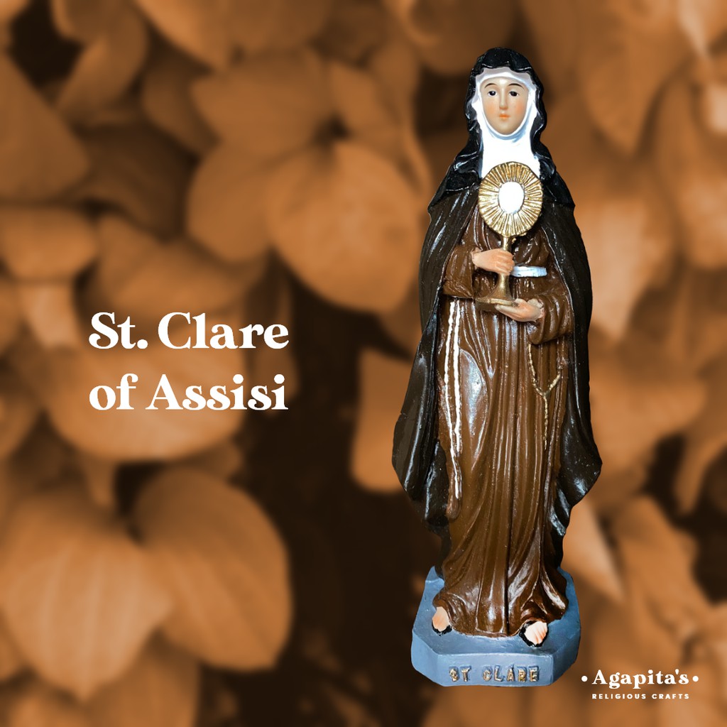 St. Clare of Assisi 12" inch Statue | Shopee Philippines