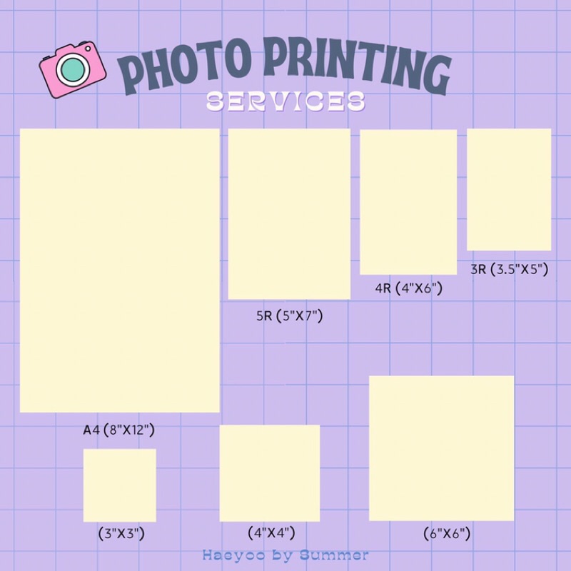 Photo Printing Services (Borderless) I Haeyoo | Shopee Philippines