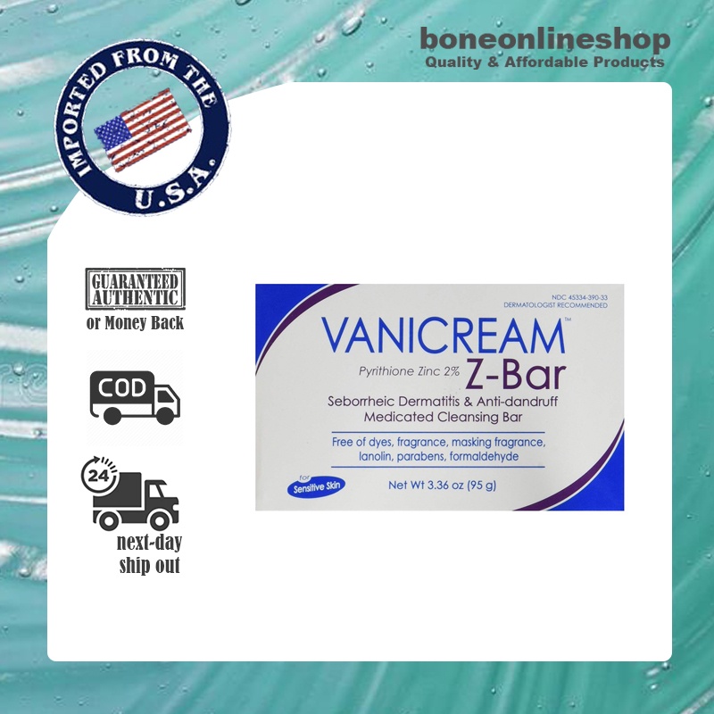 Vanicream ZBar Medicated Cleansing Bar for Sensitive Skin Maximum