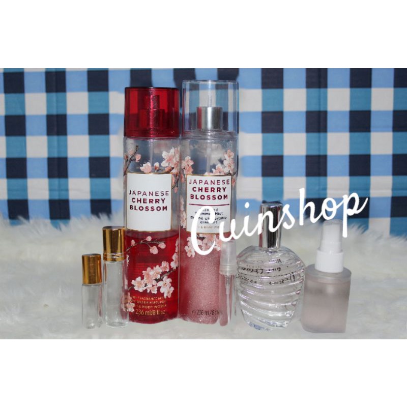 5ml 10ml And 30ml Original Bath And Body Works Japanese Cherry Blossom Fine Fragrance Mist Refill 7689