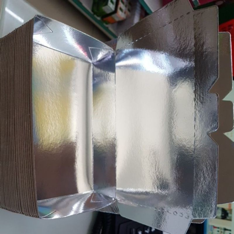Spaghetti Paper Box Silver 10 pieces Biodegradable per order | Shopee ...
