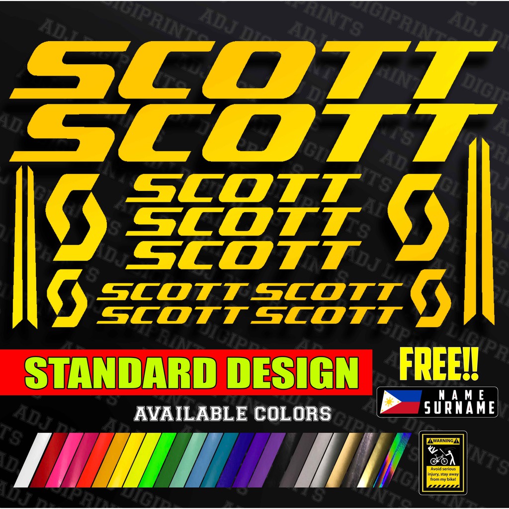 scott frame decals