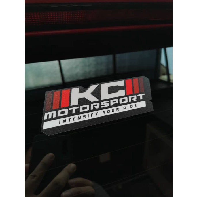 KC Motorsport Logo Sticker (Printed Matte Laminated) | Shopee Philippines