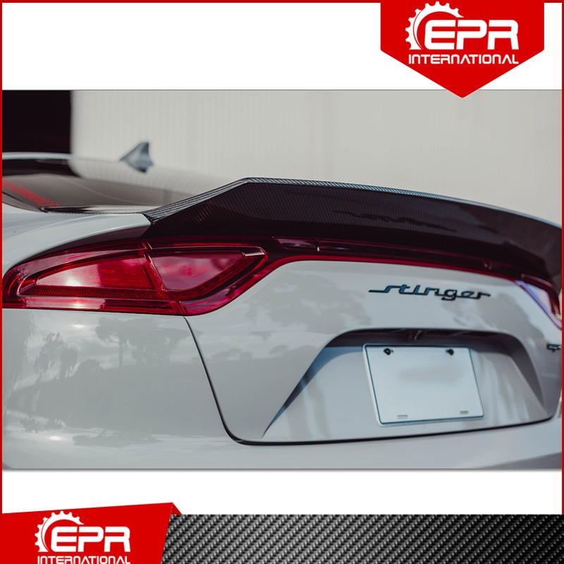 For Kia Stinger EPA Style Carbon Fiber Rear Spoiler Stinger Glossy ...