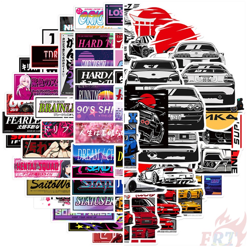 115Pcs/Set JDM Legend Series A Stickers Waterproof DIY Fashion Decals ...