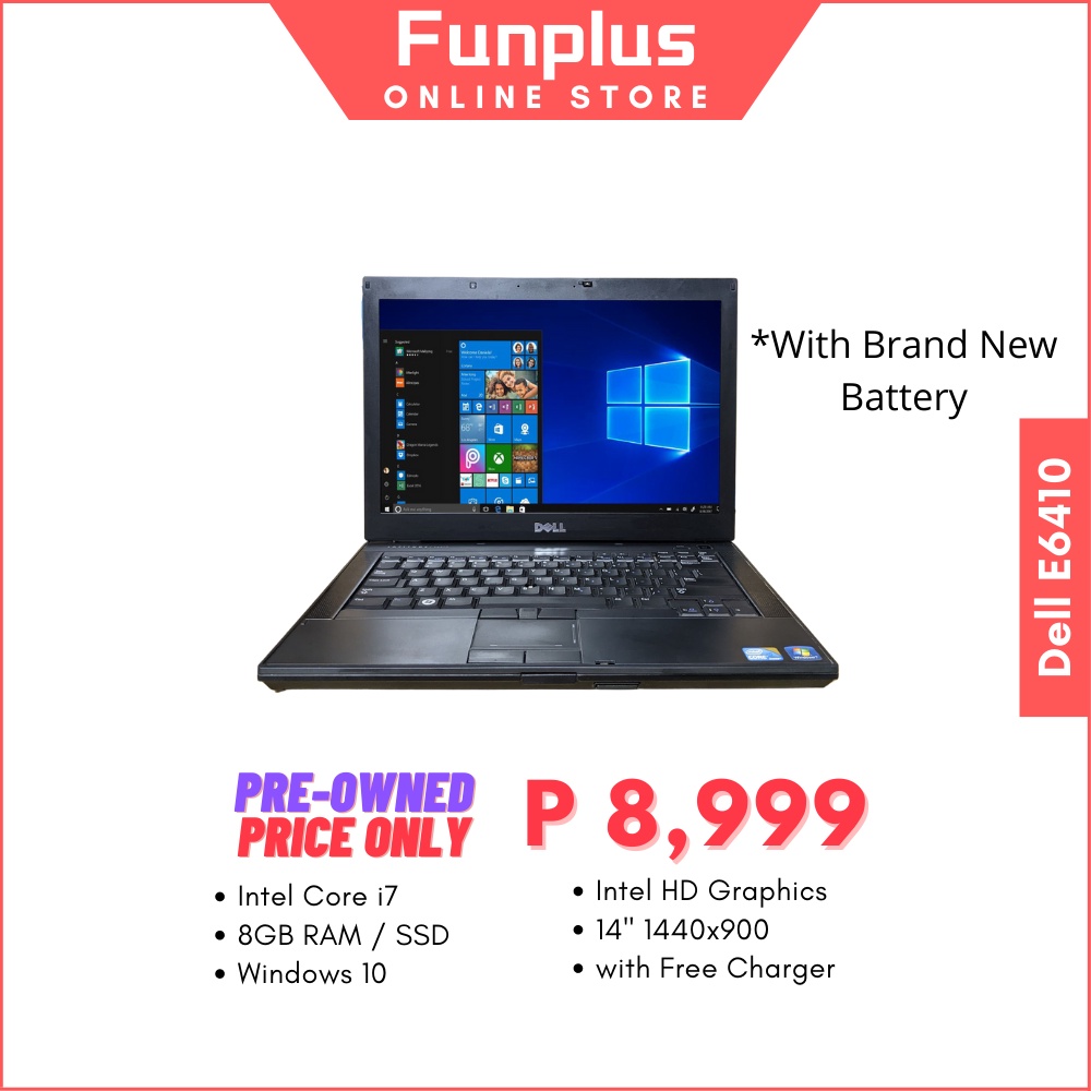 Affordable Laptop Dell E6410 Intel Core i7 8GB Ram With Camera