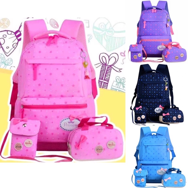 Waterproof 3in1 School Bag Nylon Backpack 3in1 For students 056 063 ...