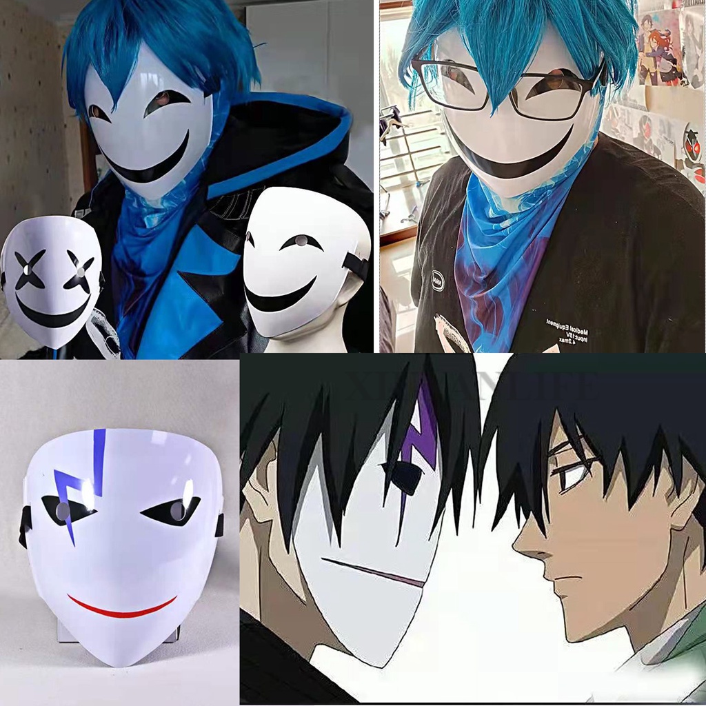 Halloween Cosplay Full Face Mask Anonymous Topeng Hacker Vendetta Clown