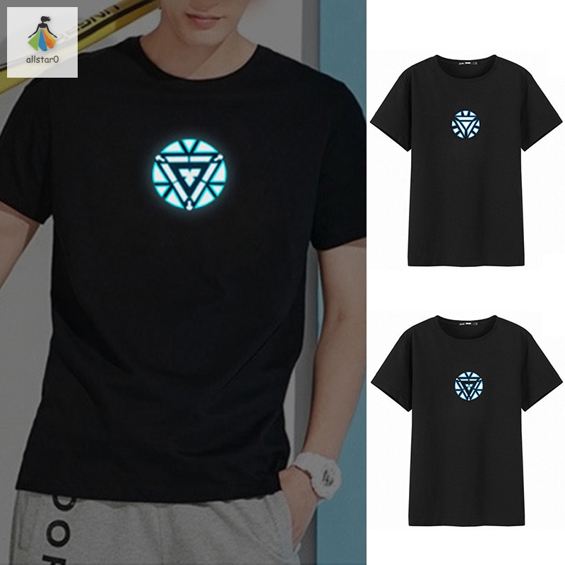 led t shirt iron man