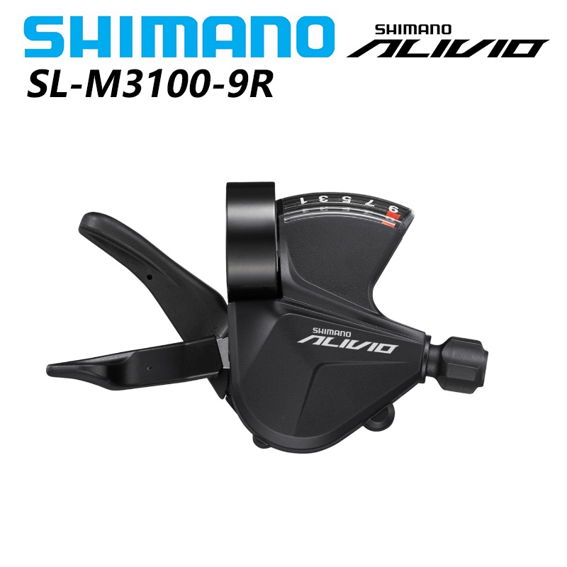 SHIMANO Alivio RD-M3100 Achterderailleur - Shadow-RD Technologie Voor Trail En Trekking - 9 Versnellingen