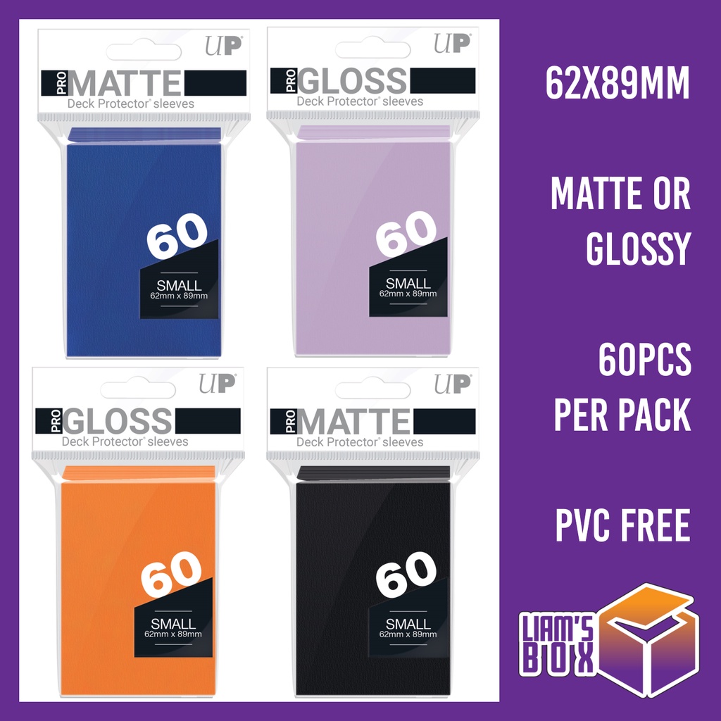 *CLEARANCE* 60pcs Ultra Pro Small Card Sleeves (62mm x 89mm) Fits YuGiOh, Vanguard, Photocards