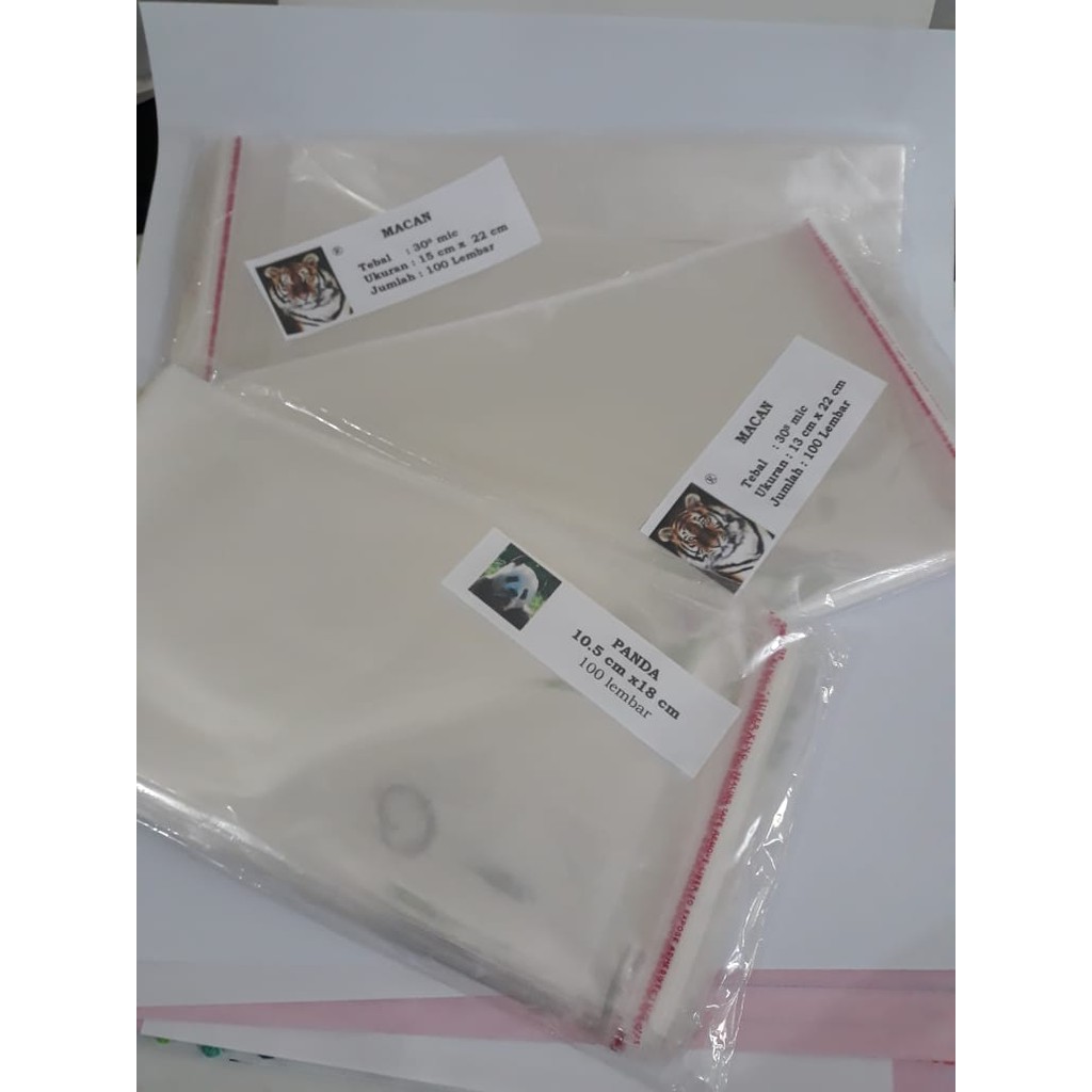 Adhesive Clear Plastic OPP Plastic 100 Sheets Shopee Philippines