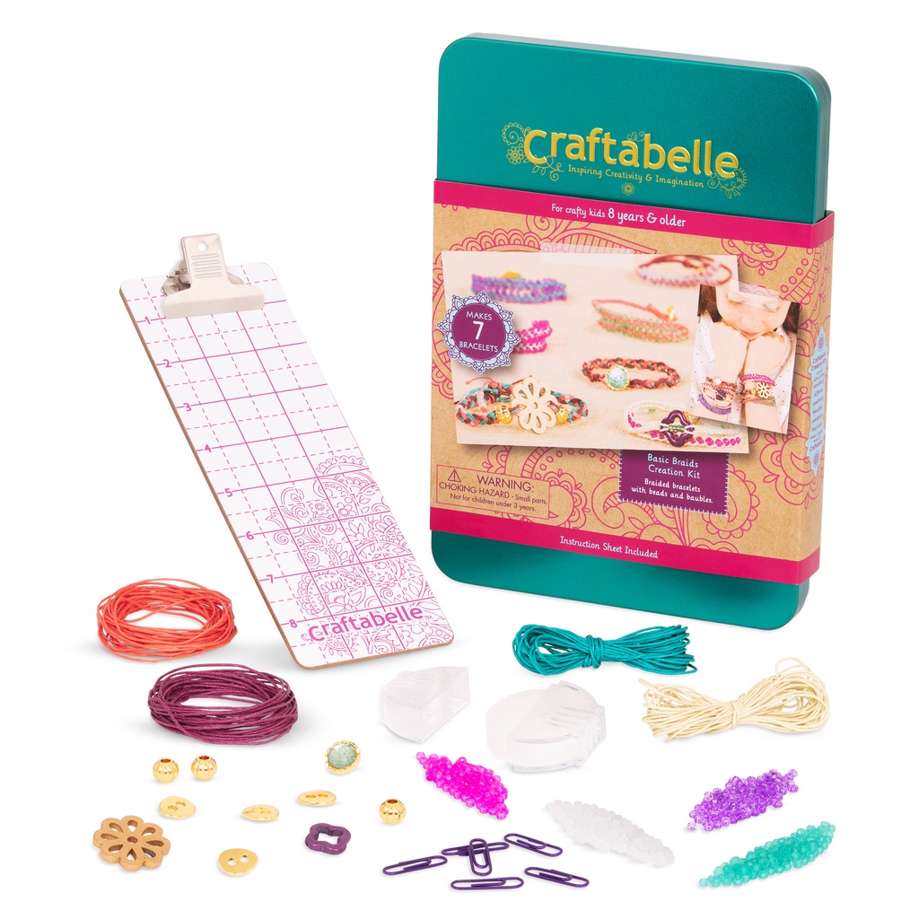 Craftabelle – Basic Braids Creation Kit – Bracelet Making Kit | Shopee ...