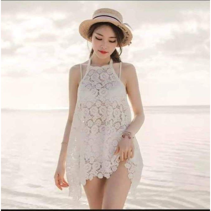 Dress Halter Cover up Swimwear See through lingerie | Shopee Philippines