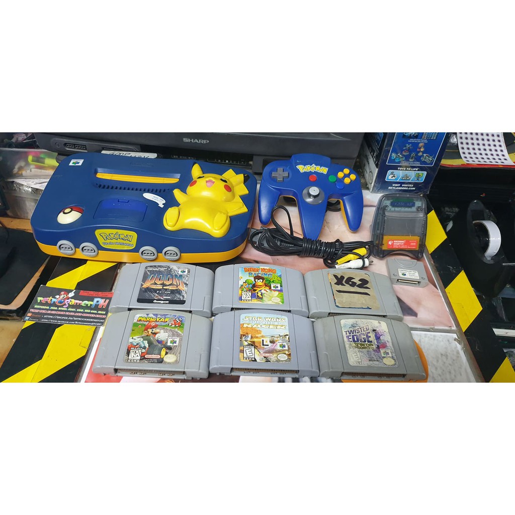 Nintendo 64 Console - Pikachu Limited Edition US Version | Shopee ...