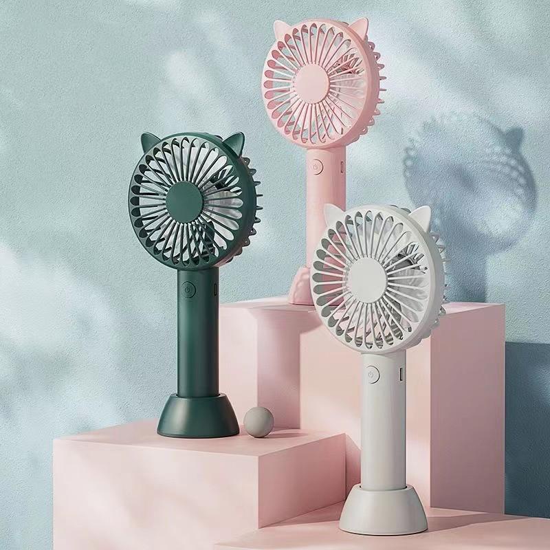 Cute Cat Ears Portable USB Fan (with tray) | Shopee Philippines