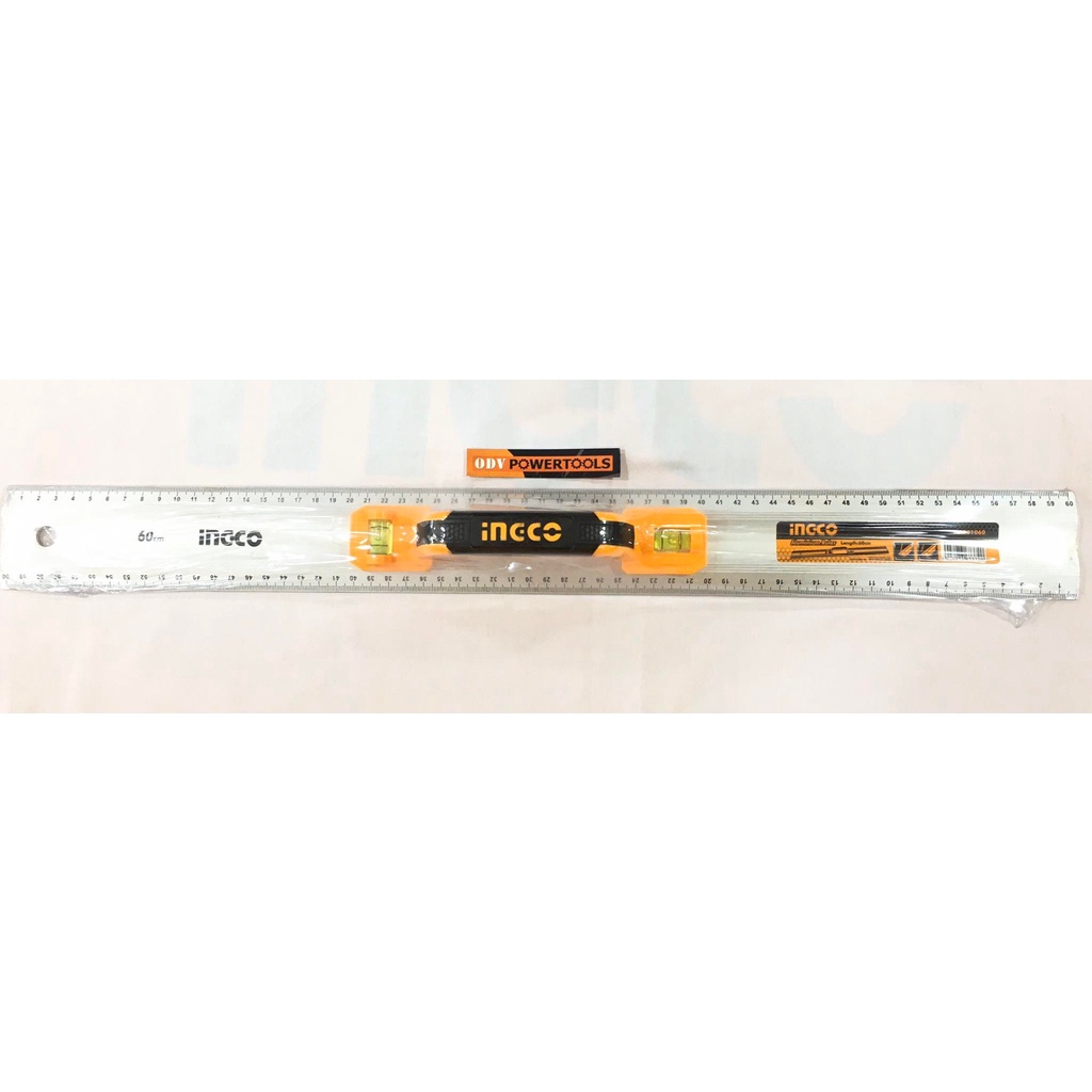 Ingco HAR01060 60cm Aluminum Ruler With Spirit Level ~ ODV POWERTOOLS ...