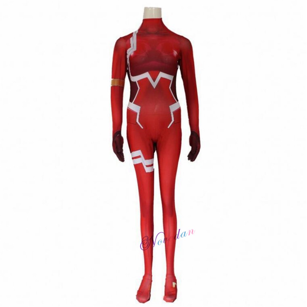 Sexy Zero Two Cosplay Costume Darling In The Franxx Klaxosaur Princess Halloween Black Cat 9391