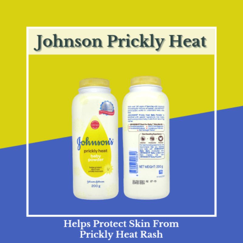 Johnsons Prickly Heat Powder 200g Nov 2023 Expiry Shopee Philippines