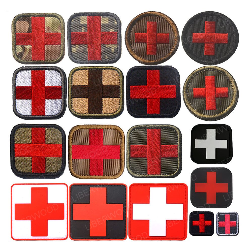 Embroidered Patches MEDIC Skull Tactical Military PARAMEDIC Decorative ...
