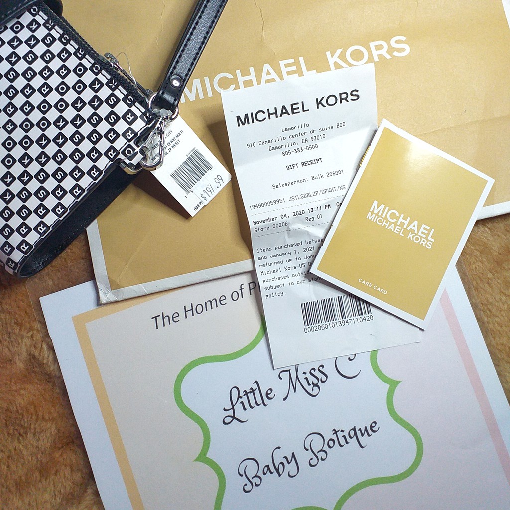 ORIGINAL WITH RECEIPT MICHAEL KORS MK LIMITED EDITION NEW YORK DOUBLEZIP  WALLET | Shopee Philippines