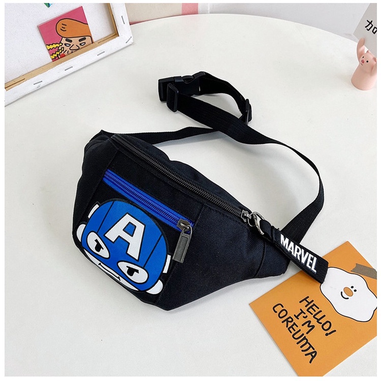 MARVEL Spiderman Shoulder Bags Waist Bag Cute Cartoon Iron Man Chest Bag Captain America Kids Messenger Bag Spider Man Bag Gift for Kids Shopee Philippines