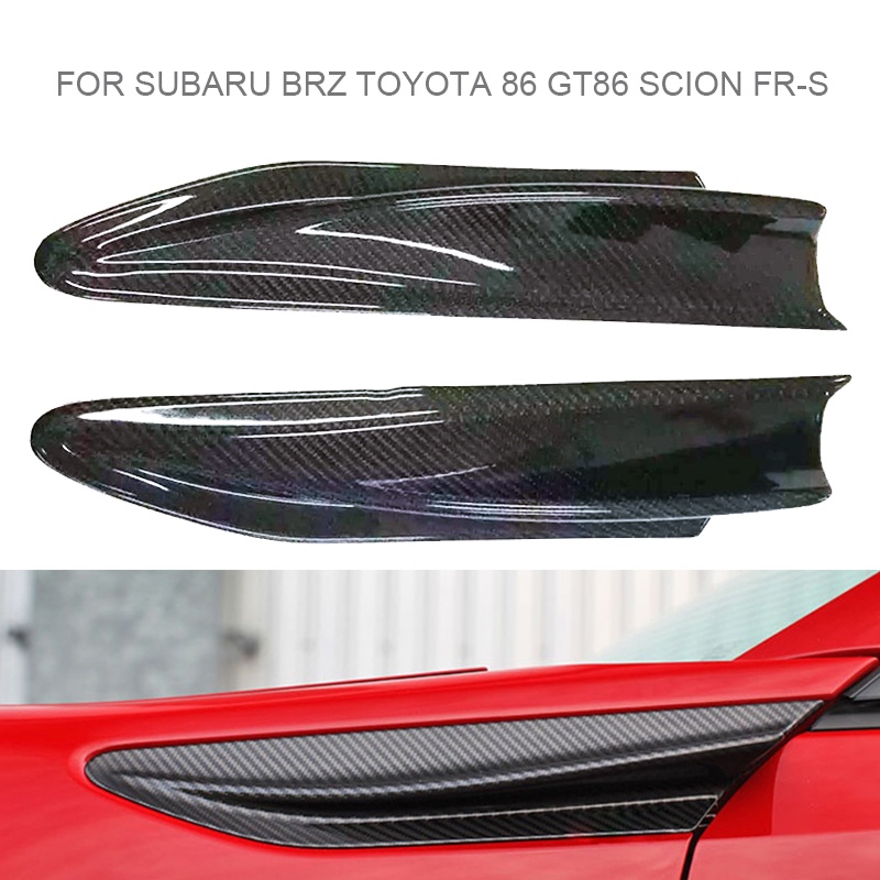 Modified decorative Cover Carbon Fiber Side Fender Fin Vents Fit for