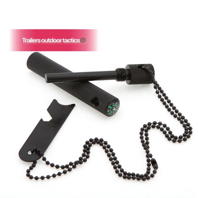 Tactical fire starter bold magnesium stick cooler flint outdoor camping